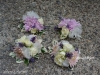 Pastels & ivory wrist & pin style corsages ~ cushion mums & spray roses