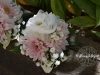 White & blush wrist corsage