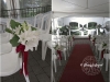 Oriental Lilies With Red Ribbon Accent ~ Aisle Markers