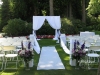 Purple Tones In Large Vases ~ Aisle entry markers
