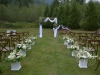 Burgundy In The Mist ~ Aisle Markers & Swags for Arch