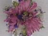 Purple spider mums & statice
