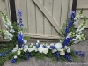 Royal Blue Remembrance - Floral frame for portrait