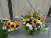 With Sincere Sympathy ~ Large Vase Arrangement With Matching Centerpiece